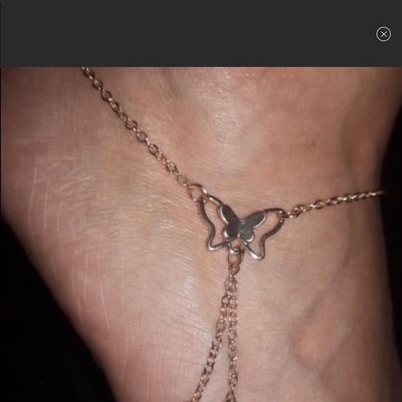 Butterfly ankle bracelet - Picture 4 of 6